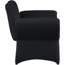  Manufacturer Color_Black -- Meridian Fleurette Stationary Fabric Accent Chair IMAGE 6