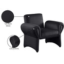  Manufacturer Color_Black -- Meridian Fleurette Stationary Fabric Accent Chair IMAGE 9