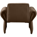  Manufacturer Color_Brown -- Fleurette Brown Velvet Upholstered Accent Chair IMAGE 3