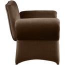  Manufacturer Color_Brown -- Fleurette Brown Velvet Upholstered Accent Chair IMAGE 6