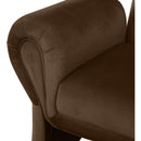  Manufacturer Color_Brown -- Fleurette Brown Velvet Upholstered Accent Chair IMAGE 7