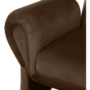 Meridian Fleurette Brown Velvet Accent Chair IMAGE 7