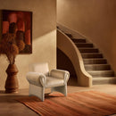  Manufacturer Color_Camel -- Fleurette Camel Velvet Upholstered Accent Chair IMAGE 2