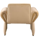  Manufacturer Color_Camel -- Fleurette Camel Velvet Upholstered Accent Chair IMAGE 3