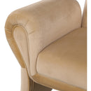  Manufacturer Color_Camel -- Fleurette Camel Velvet Upholstered Accent Chair IMAGE 7