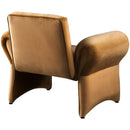  Manufacturer Color_Saddle -- Fleurette Saddle Velvet Upholstered Accent Chair IMAGE 5