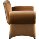  Manufacturer Color_Saddle -- Fleurette Saddle Velvet Upholstered Accent Chair IMAGE 6