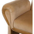  Manufacturer Color_Saddle -- Fleurette Saddle Velvet Upholstered Accent Chair IMAGE 7