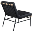  Manufacturer Color_Black -- Meridian Burke Stationary Accent Chair IMAGE 4