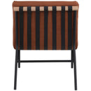 Meridian Burke Cognac Vegan Leather Accent Chair IMAGE 3