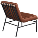  Manufacturer Color_Cognac -- Burke Cognac Boucle Fabric Upholstered Accent Chair IMAGE 4