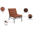  Manufacturer Color_Cognac -- Burke Cognac Boucle Fabric Upholstered Accent Chair IMAGE 9
