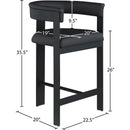  Color_Black -- Meridian Romeo Counter Height Stool IMAGE 7