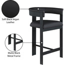  Color_Black -- Meridian Romeo Counter Height Stool IMAGE 8
