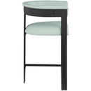  Color_Mint -- Romeo Mint Green Vegan Leather Upholstered Counter Stool IMAGE 4