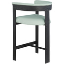  Color_Mint -- Romeo Mint Green Vegan Leather Upholstered Counter Stool IMAGE 5