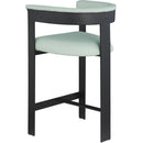  Color_Mint -- Romeo Mint Green Vegan Leather Upholstered Counter Stool IMAGE 6