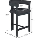  Color_Black -- Meridian Romeo Counter Height Stool IMAGE 6