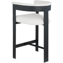  Color_Cream -- Romeo Cream Vegan Leather Upholstered Counter Stool IMAGE 5