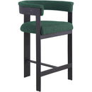 Meridian Romeo Green Boucle Fabric Counter Stool IMAGE 3