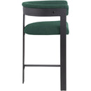  Color_Green -- Romeo Green Vegan Leather Upholstered Counter Stool IMAGE 4