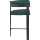 Meridian Romeo Green Boucle Fabric Counter Stool IMAGE 4