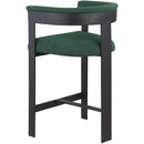 Color_Green -- Romeo Green Vegan Leather Upholstered Counter Stool IMAGE 5