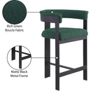  Color_Green -- Romeo Green Vegan Leather Upholstered Counter Stool IMAGE 8