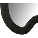  Meridian Oblique Black Acacia Wood Frame Mirror IMAGE 5