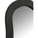  Meridian Oblique Black Acacia Wood Frame Mirror IMAGE 7