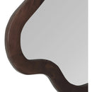  Meridian Oblique Brown Acacia Wood Frame Mirror IMAGE 7