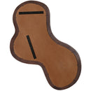  Meridian Oblique Brown Acacia Wood Frame Mirror IMAGE 4