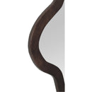  Meridian Oblique Brown Acacia Wood Frame Mirror IMAGE 5