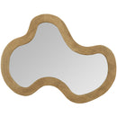  Meridian Oblique Oak Acacia Wood Frame Mirror IMAGE 3