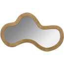  Meridian Oblique Oak Acacia Wood Frame Mirror IMAGE 3