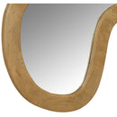  Meridian Oblique Oak Acacia Wood Frame Mirror IMAGE 6