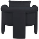  Manufacturer Color_Black -- Meridian Sloan Stationary Fabric Accent Chair IMAGE 3