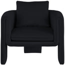  Manufacturer Color_Black -- Meridian Sloan Stationary Fabric Accent Chair IMAGE 4