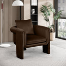  Manufacturer Color_Brown -- Sloan Brown Velvet Upholstered Accent Chair IMAGE 2