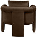  Manufacturer Color_Brown -- Sloan Brown Velvet Upholstered Accent Chair IMAGE 3