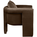 Manufacturer Color_Brown -- Sloan Brown Velvet Upholstered Accent Chair IMAGE 5