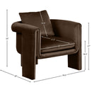  Manufacturer Color_Brown -- Sloan Brown Velvet Upholstered Accent Chair IMAGE 8