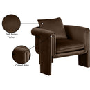 Manufacturer Color_Brown -- Sloan Brown Velvet Upholstered Accent Chair IMAGE 9
