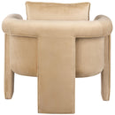  Manufacturer Color_Camel -- Sloan Camel Velvet Upholstered Accent Chair IMAGE 3
