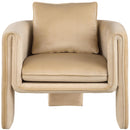  Manufacturer Color_Camel -- Sloan Camel Velvet Upholstered Accent Chair IMAGE 4