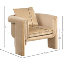  Manufacturer Color_Camel -- Sloan Camel Velvet Upholstered Accent Chair IMAGE 8