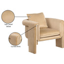  Manufacturer Color_Camel -- Sloan Camel Velvet Upholstered Accent Chair IMAGE 9