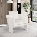  Manufacturer Color_Cream -- Sloan Cream Velvet Upholstered Accent Chair IMAGE 2