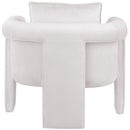  Manufacturer Color_Cream -- Sloan Cream Velvet Upholstered Accent Chair IMAGE 3