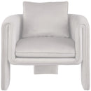  Manufacturer Color_Cream -- Sloan Cream Velvet Upholstered Accent Chair IMAGE 4